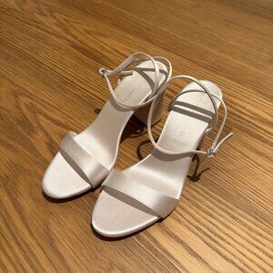 Loeffler Randall Malia Satin Ankle-Strap Sandals, Size 8